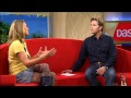Ruth Moschner in Mini+gemusterte Strumpfhose+Stiefel DAS 06.03.11 (HD)