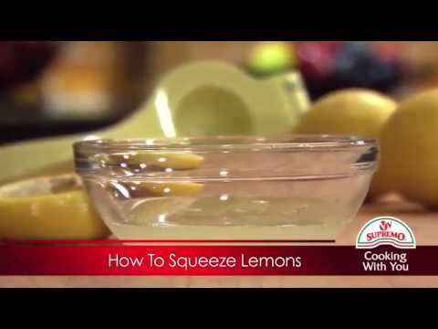how to squeeze a lemon