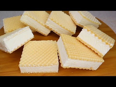 МОРОЖЕНОЕ ДОМА – рецепт за 5 МИНУТ всего 2 ИНГРЕДИЕНТА + ВАФЛИ!!!