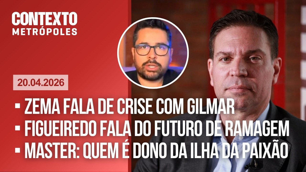AO VIVO: Zema fala sobre crise com Gilmar/ Figueiredo conversa sobre futuro de Ramagem