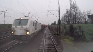 Train drivers eye view in real time. Lehrte - Ronnenberg