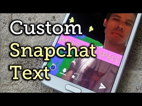 how to make big letters on snapchat