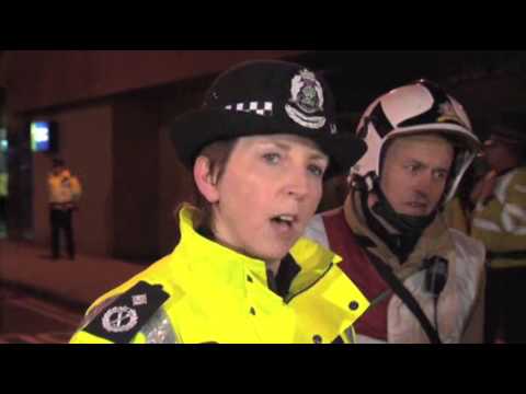 Glasgow - Scottish authorities say there are numerous casualties and people remain trapped inside a Glasgow pub after a police helicopter crashed into its roof.