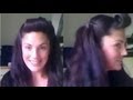Retro Pin Up hair style Roll and Twist tutorial**EASY** QUICK**