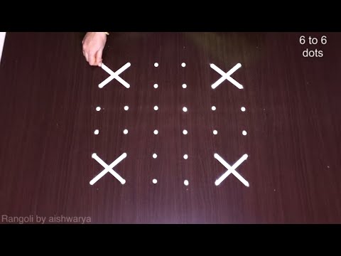 video-linktoworks-Rangoli: 6 to 6 Rangoli Design | How to Make Rangoli |...
