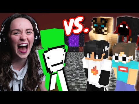 Reacting to Dream vs 4 Hunters REMATCH | Dream Reaction Series