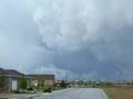 Hail storm before the tornado