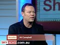 sky news showbiz reporter natalie murray chats with ub40's ali campbell about the band and all things reggae.