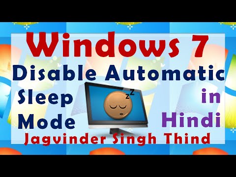 how to remove sleep mode in windows 7