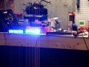 Blue custom led deck lights