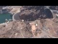 Helicopter fly over of Hoover Dam