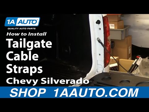 How To Install Replace Tailgate Cable Straps 2007-13 Chevy Silverado GMC Sierra