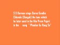 SD Burman sings Barne Gandhe Chhande Bengali