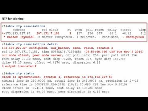 how to sync ntp cisco