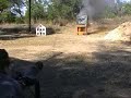 Airsoft Minigun Ripping a TV apart