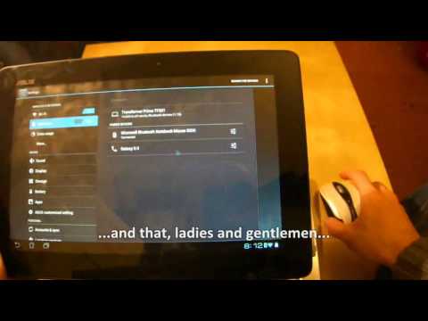 Bluetooth tips - A few days ago, while doing my test on bluetooth things for the tablet, I discovered that you can use a bluetooth mouse on a Asus Transformer Prime. This mea...