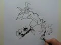 HOW TO DRAW A CARTOON WITCH ON A BROOMSTICK