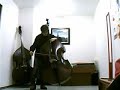 Playing around with Amazing Grace by solo Contrabass