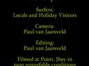 Point, Jeffreys Bay, water based video experiment