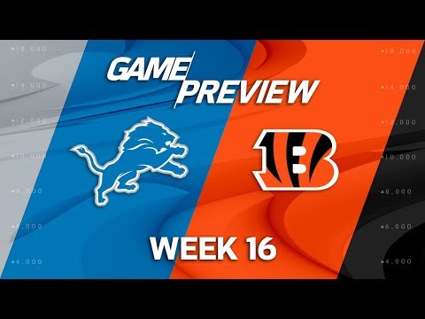 Video: Detroit Lions vs. Cincinnati Bengals | NFL Week 16 Game Preview | NFL Playbook