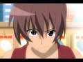 the anime higurashi no naku koro ni with the song toxic by the calvary kids aka the screamo virsion