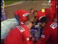 Adrian Gomólski upadek  mecz Ostrów Wlkp - Polonia Bydgoszcz