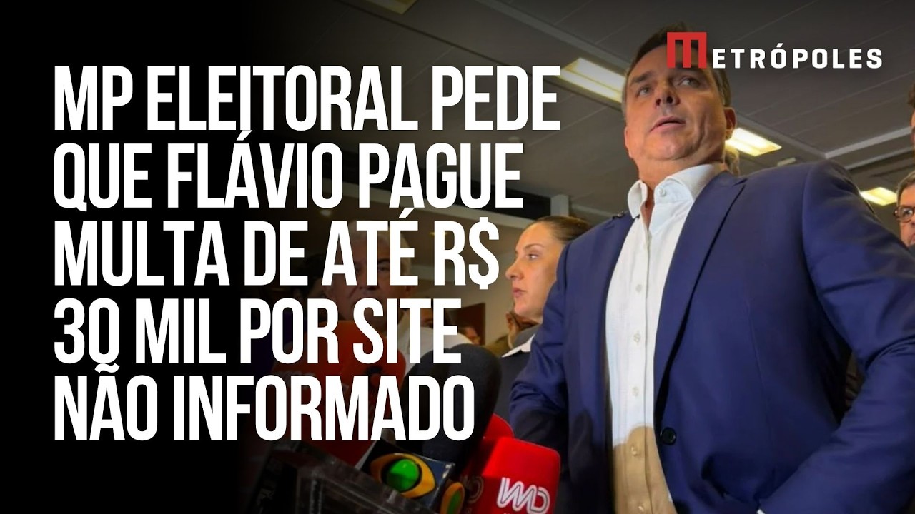 MP Eleitoral pede multa a Flávio Bolsonaro por site não informado ao TSE