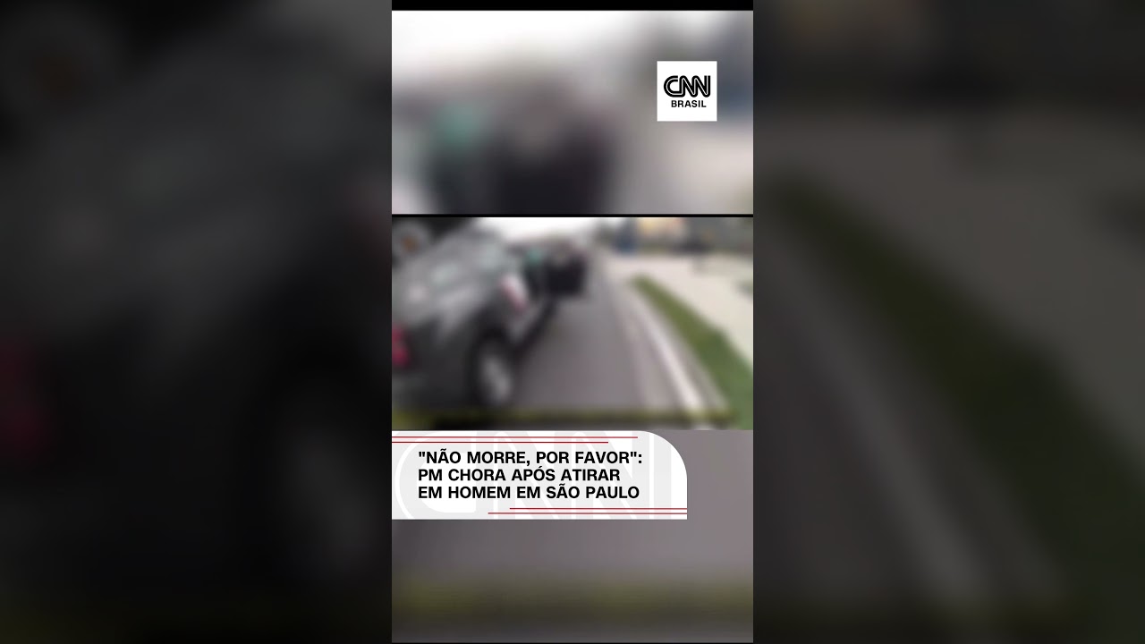 "Não morre, por favor": PM chora após atirar em homem em SP