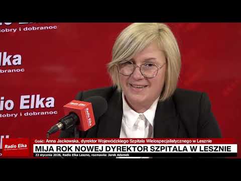 Anna Jackowska, dyrektor Wojewódzkiego Szpitala... :: Minął dokładnie rok odkąd Anna Jackowska kieruje Wojewódzkim Szpitalem Wielospecjalistycznym w Lesznie. Co udało się zrobić? Co z oddziałem neurologii, który wrócił do życia po miesiącach zawieszenia? Jak wygląda sytuacja finansowa leszczyńskiego szpitala? Zapytamy też o tragiczną historię z porodówki.Link do artykułu: https://elka.pl/content/view/128458/80/