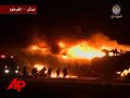 Raw Video: Plane Bursts Into Flames in Sudan
