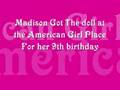 Madison Pettis Has An American Girl Doll!