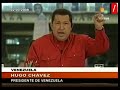 En alocución televisiva Hugo Chavez afirma el cierre de la embajada de Venezuela en Colombia como gesto de solidaridad al gobierno ecuatoriano.