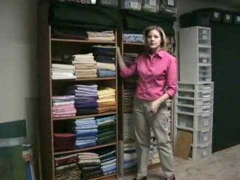 how to organize quilt fabric