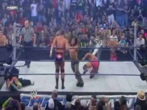 HBK, Triple H, Brock Lesnar, Batista, Umaga, Eugene, and John Cena