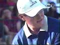 guy gets hit in the head with golf ball and gets excited