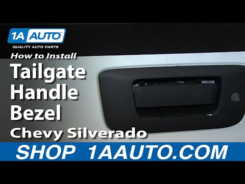 How To Install Replace Tailgate Handle Bezel 2007-13 Chevy Silverado GMC Sierra