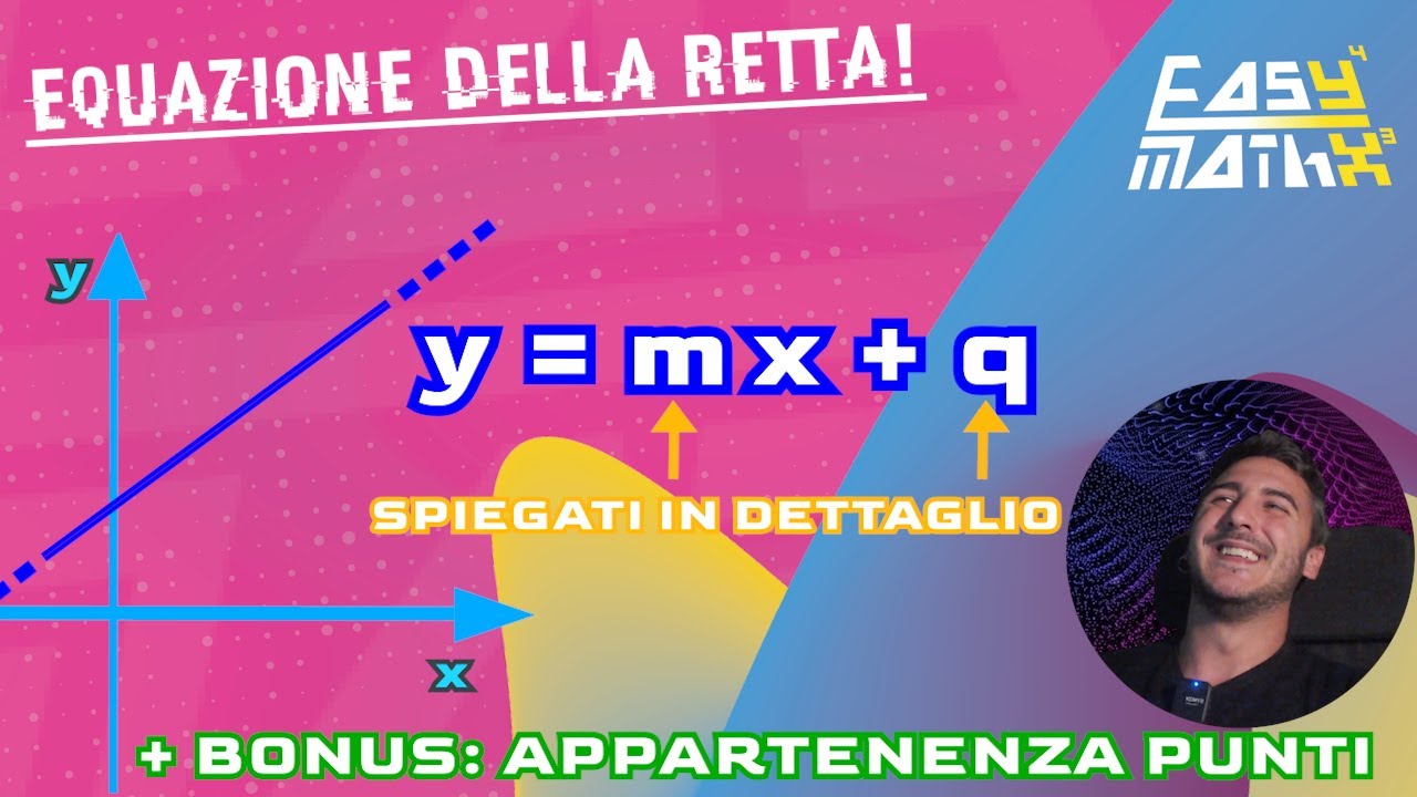🚀 EQUAZIONE della RETTA: impariamo a USARLA per DISEGNARE la retta SUL GRAFICO! (+BONUS) 😉💪
