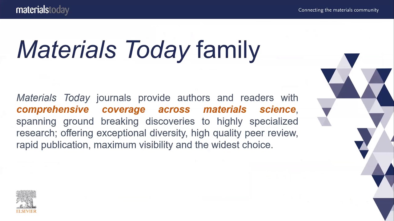 Research Writing and Publication Workshop Series : An Introduction to Schorlarly Publishing (Editors and Publishers from Materials Science)