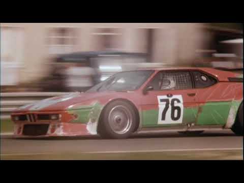 El BMW M1 Art Car de Warhol en acción