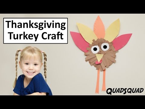 Thanksgiving Turkey Craft for Kids - Craft Time with Ashley