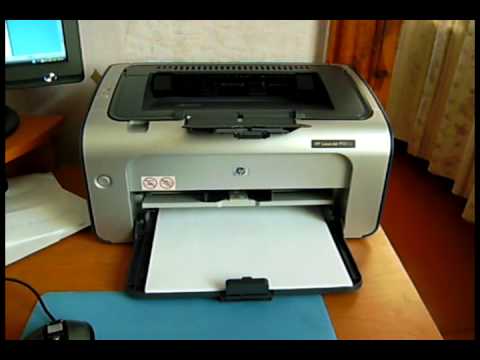 Работа принтера HP LaserJet P1006