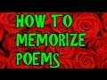 How to Memorize a Poem, Quote or Scripture
