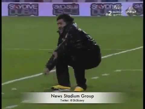 رد فعل «مارادونا» على ضياع فرصة أكيدة لنادي الوصل