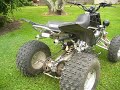 Just a video for my for sale ad. Mods: Pro Design Cool Head V force Reeds Toomey T5 Pipes Works Front Shocks Temp Gauge Pro Taper Bars Armadillo Bumper Billet covers ITP Wheels and New Hole-shots Aftermarket Black Plastics Roll Design Foot Pegs