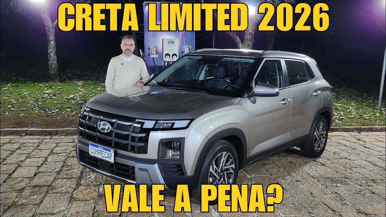 Avaliação: Hyundai Creta Limited 2026 - Vale a pena?