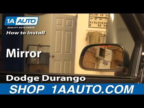 How To Install Replace Side Rear View Mirror Dodge Durango 04-09 1AAuto.com