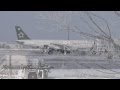 【HD】冬の旭川空港 DAISETU ASIANA AIRLINES Airbus A321-200 HL7730