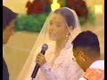 in her wedding she sang 