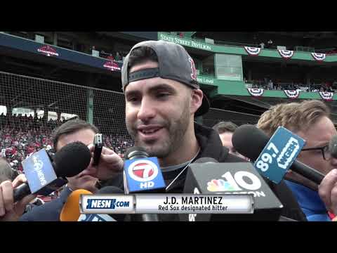 Video: J.D. Martinez ahead of Red Sox 2018 World Series victory parade