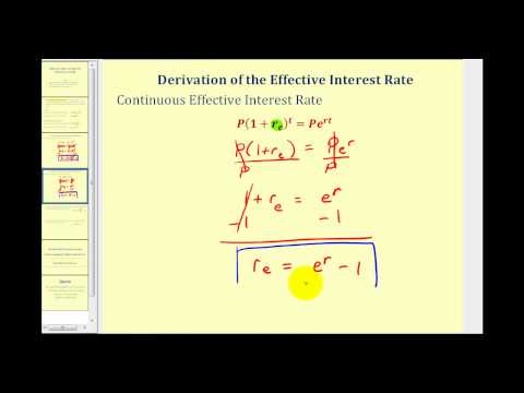 how to obtain effective interest rate